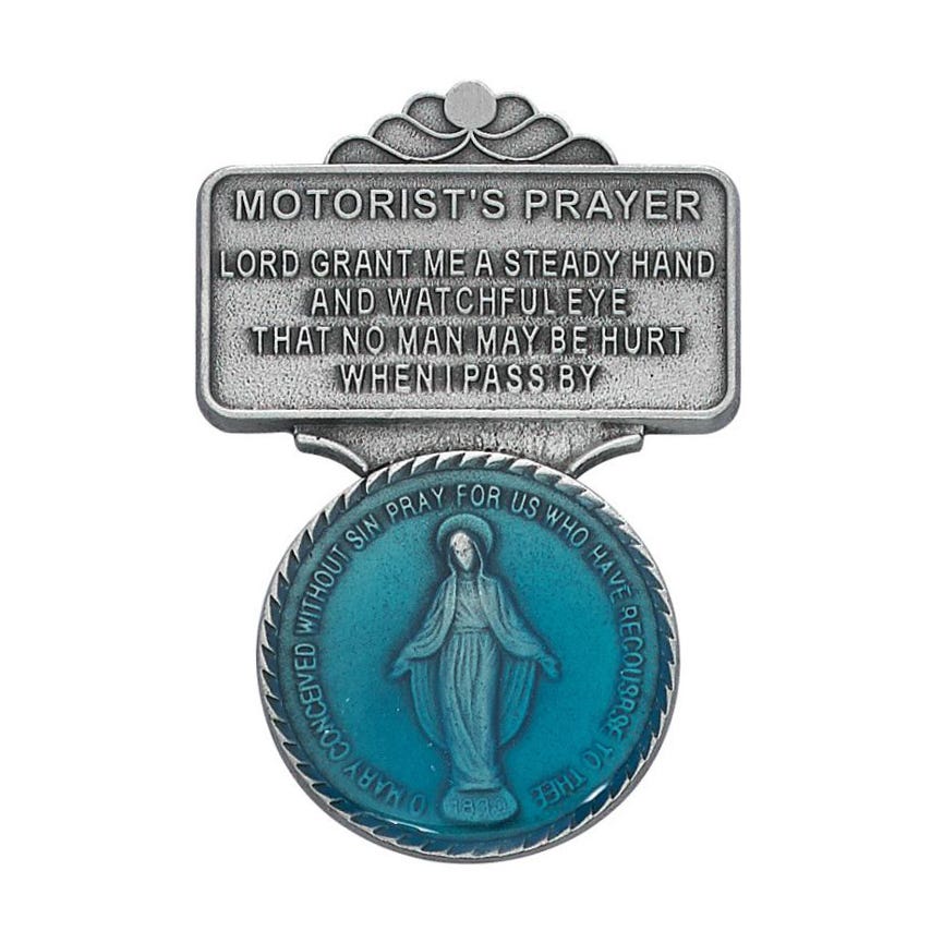 Miraculous Blue Enameled Visor Clip