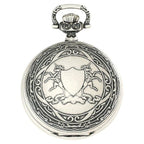 Charles-Hubert Paris Antique Chrome Finish Hunter Case Mechanical Pocket Watch