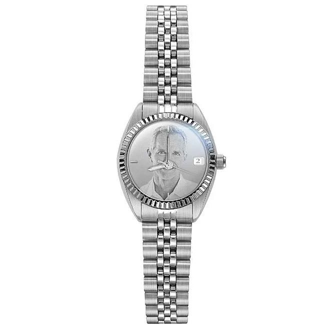 Women’s Custom Swiss QuartzLine Photo Laser Watch