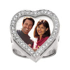 Photo Diamond Heart Ring