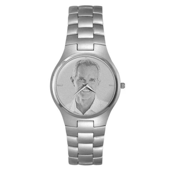Men’s Custom Swiss QuartzLine Photo Laser Watch