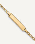 Custom Engraved 14K Gold Children's Cuban Link ID Bracelet