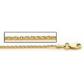 14K Yellow Gold 1.8mm Parrisan Wheat Chain