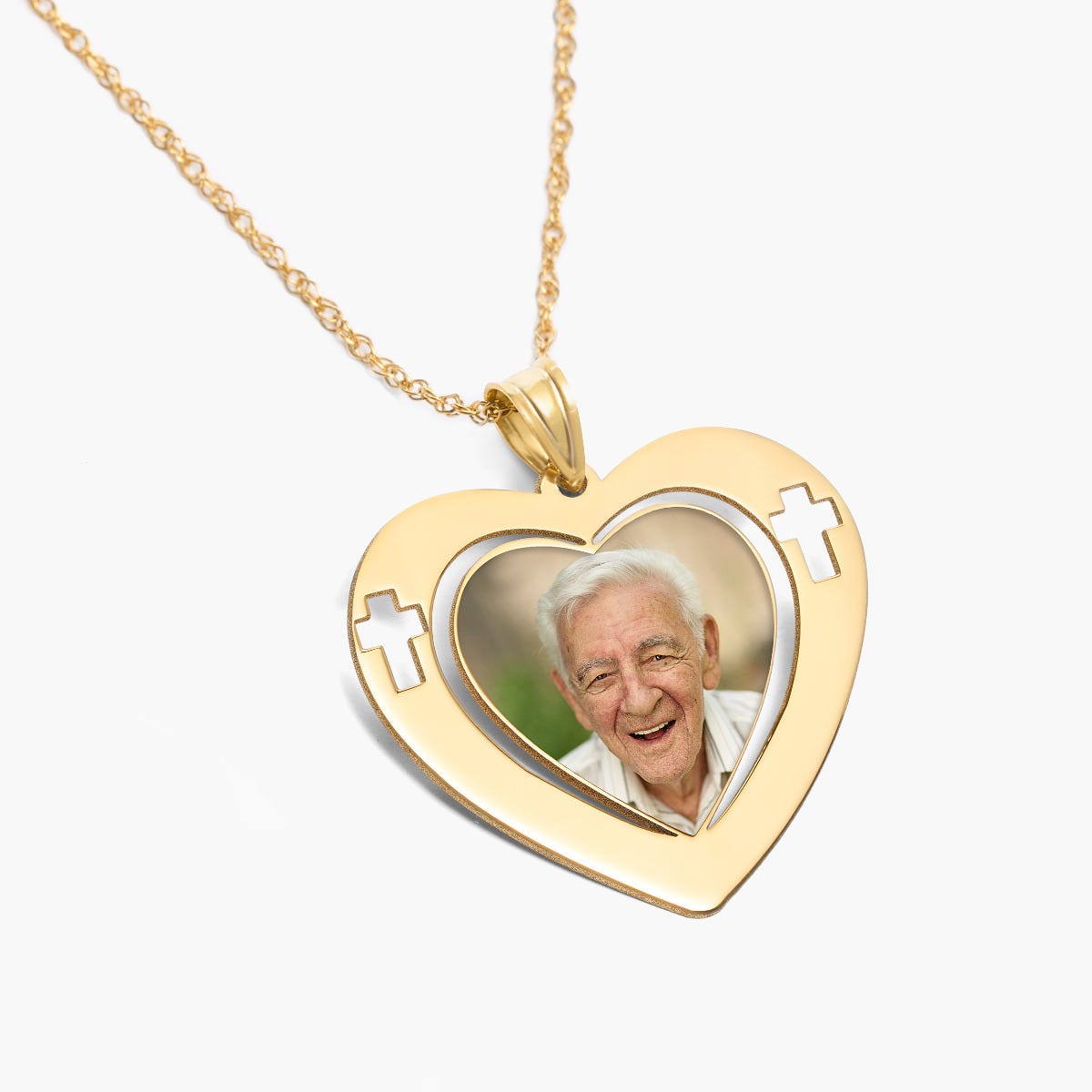 Heart Pendant with Cross Design