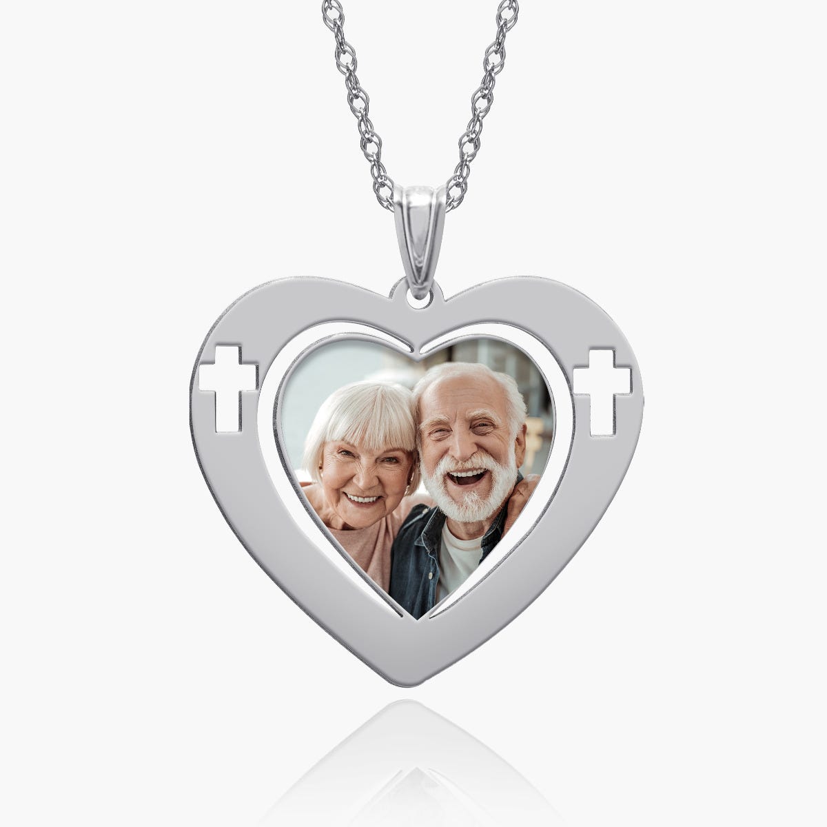 Heart Pendant with Cross Design