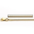 14K Yellow Gold 0.9mm Italian Snake Chain