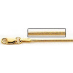 14K Yellow Gold 0.8mm Snake Link Chain
