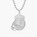 Custom Football Helmet Pendant with Name & Number