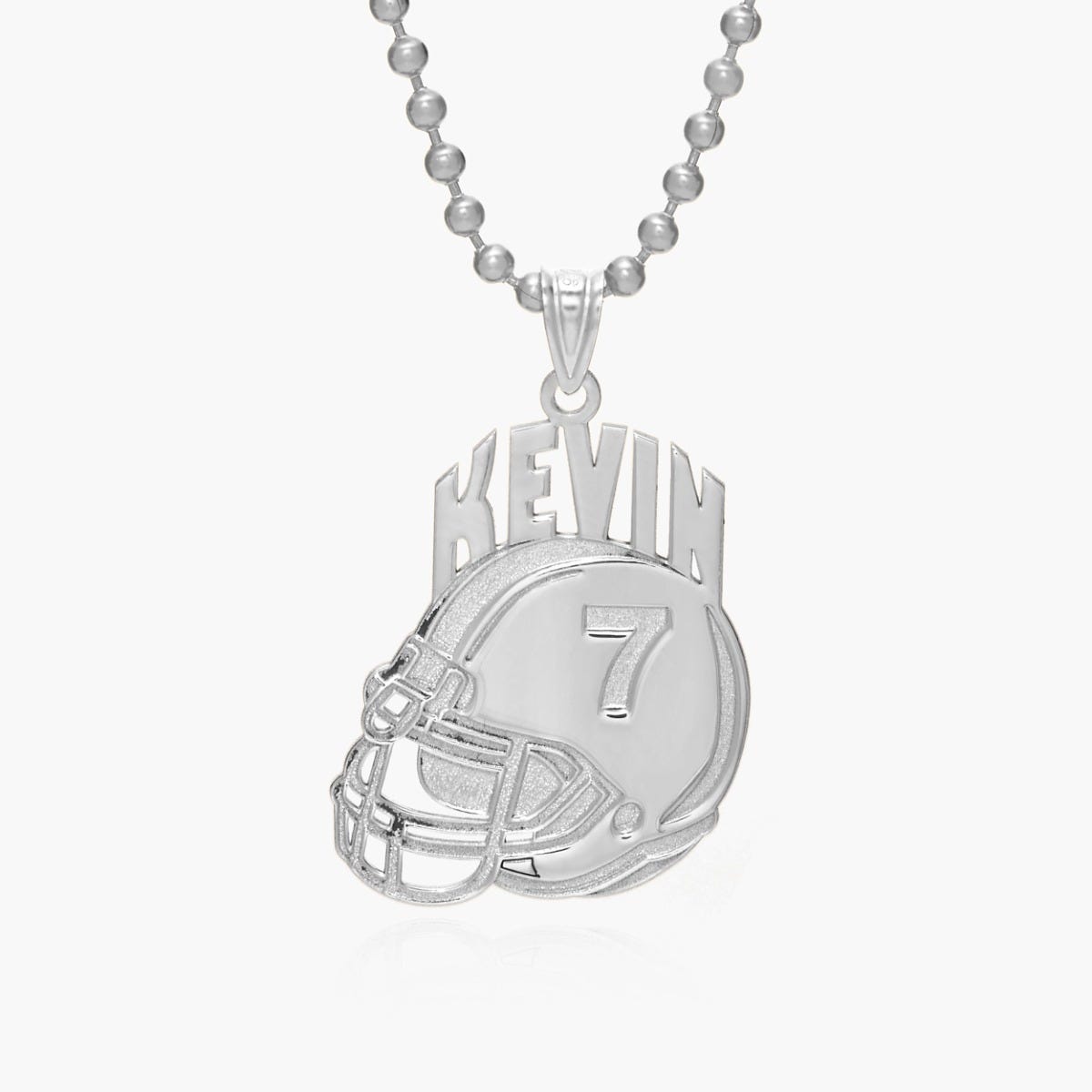 Custom Football Helmet Pendant with Name & Number