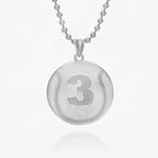 Custom Baseball Pendant with Number