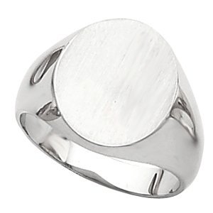 Men's Round Signet Ring