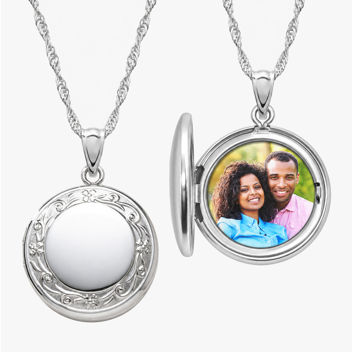 Round Photo Locket