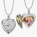 Small Diamond Heart Photo Locket