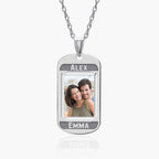 Dog Tag with 2 Names Etched