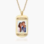 Dog Tag with 2 Names Etched