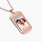 Dog Tag with 2 Names Etched