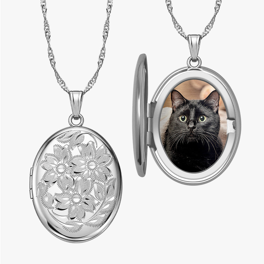 Large Oval Photo Locket