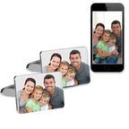 Photo Engraved Rectangle Cufflinks