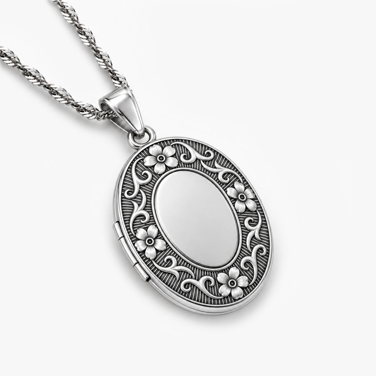 Antique Oval Photo Locket