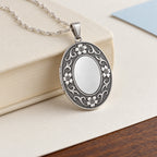 Antique Oval Photo Locket - lifestyle