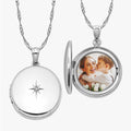 Diamond Round Photo Locket
