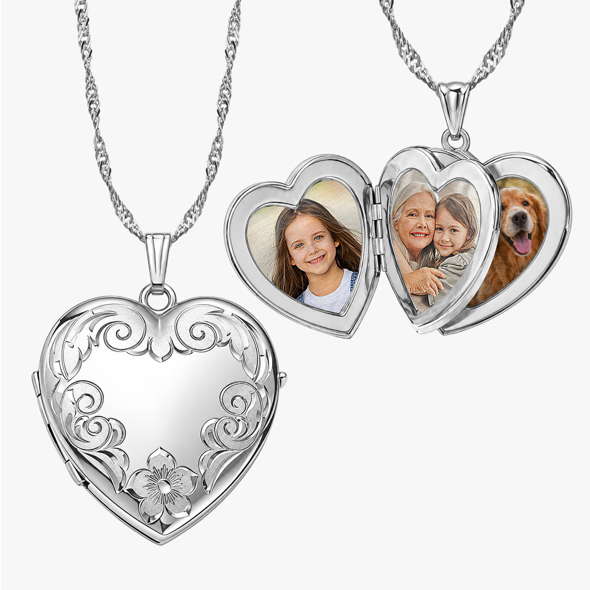 Heart Four Photo Locket