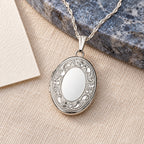 Oval Small Photo Locket - lifestyle