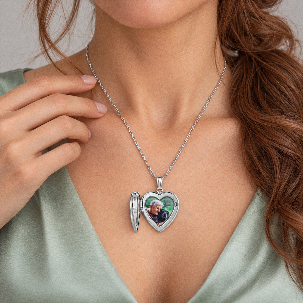 Nana Sweetheart Photo Locket - on model