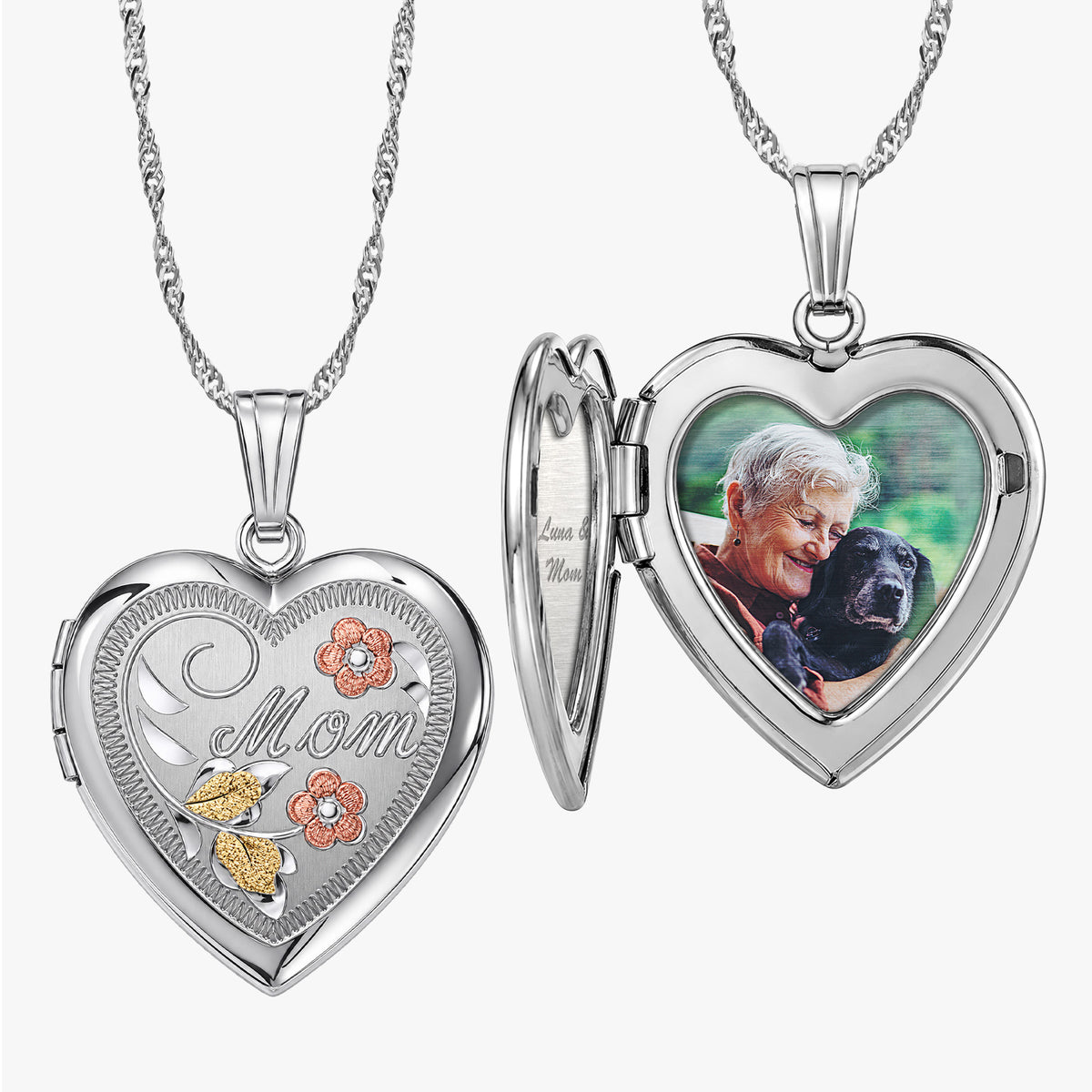 Mom Heart Photo Locket