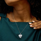 Diamond Heart Photo Locket