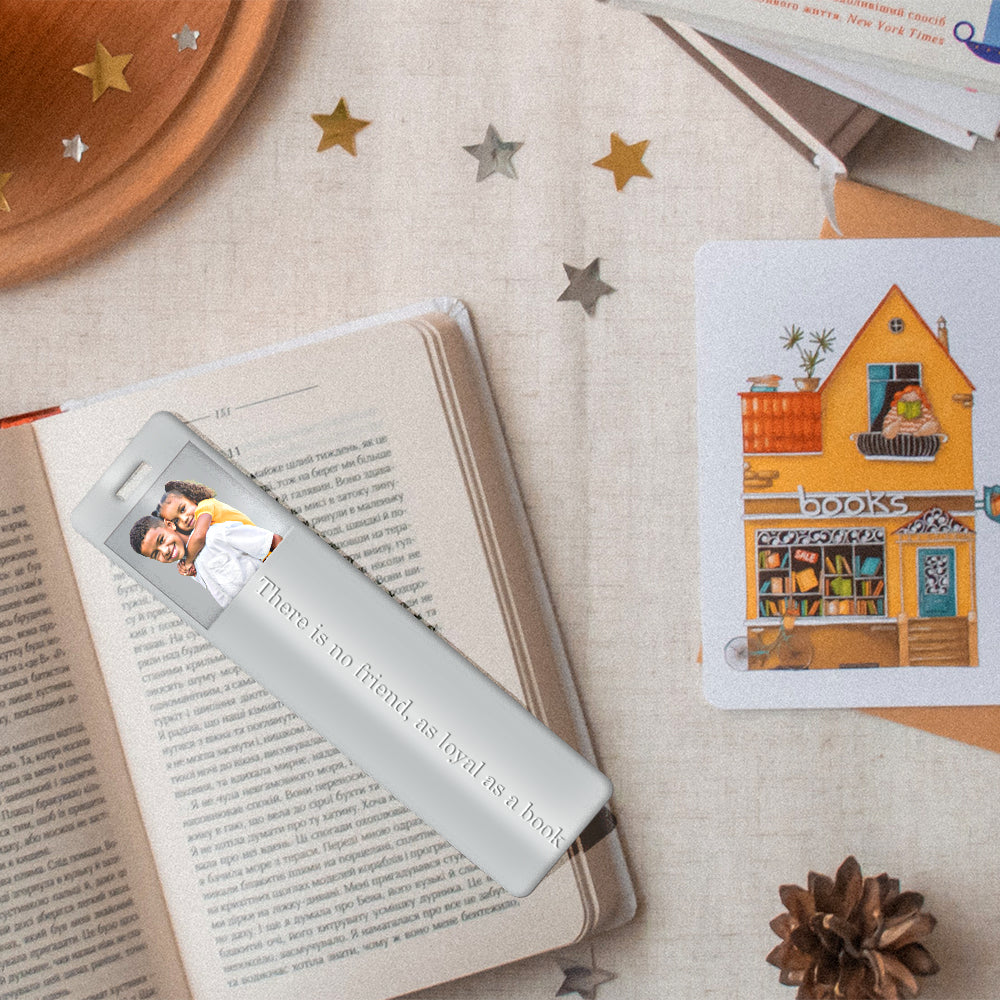 Sterling Silver Photo Engraved Bookmark