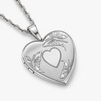 Butterfly Heart Photo Locket