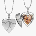 Interlocking Hearts Heart Photo Locket