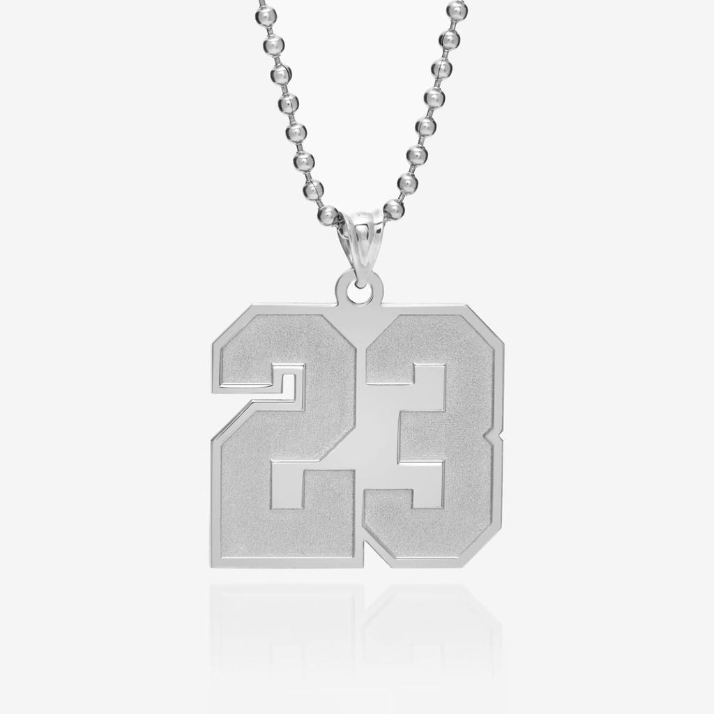 Sports Number Pendant Charm or Necklace