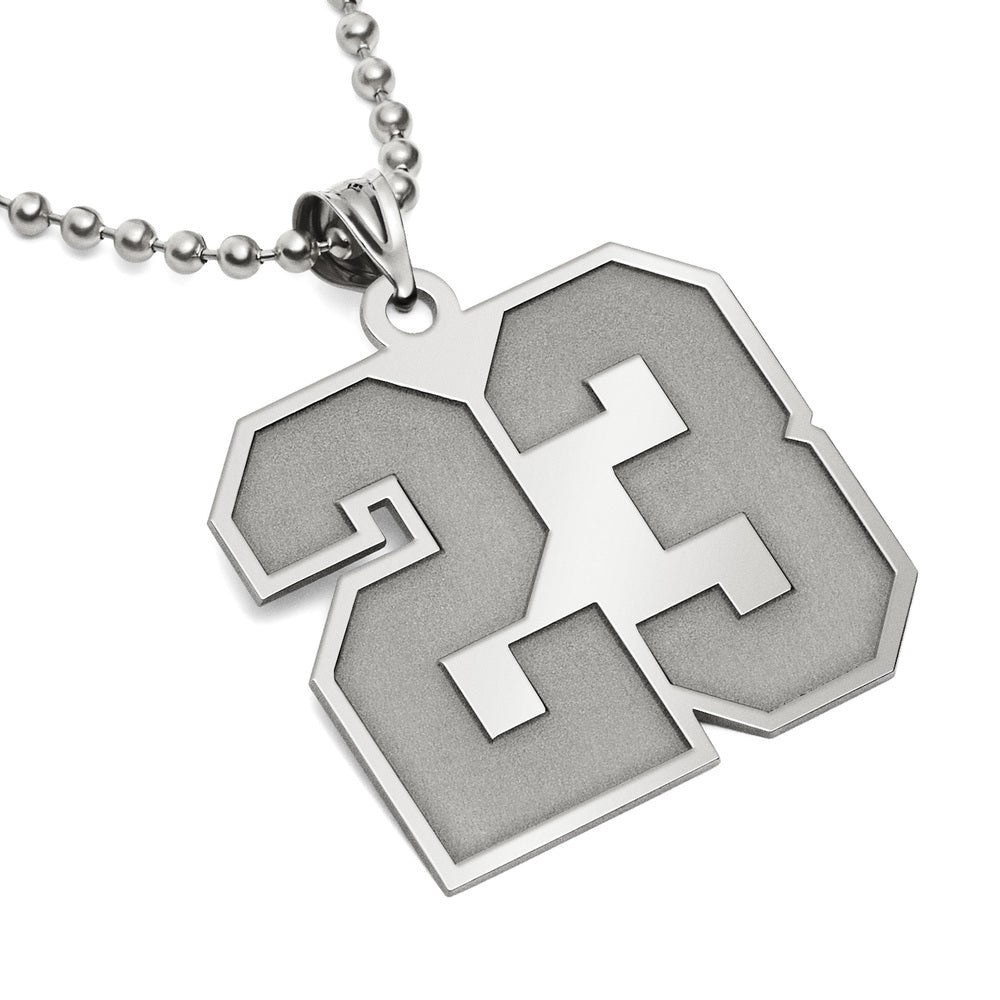 Sports Number Pendant Charm or Necklace