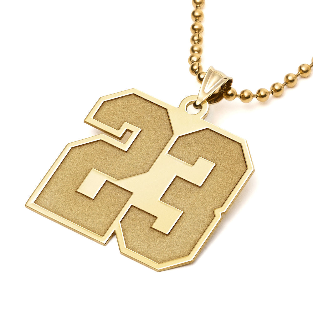 Sports Number Pendant Charm or Necklace