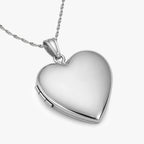 Build Your Own 2-Picture Sterling Silver Heart Locket