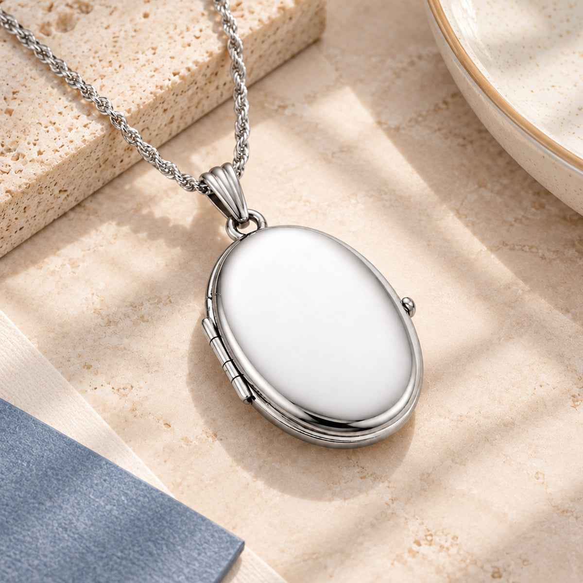Build Your Own 4 or Four Picture Oval Locket - lifestyle