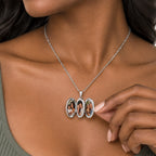 Build Your Own 4 or Four Picture Oval Locket - on model