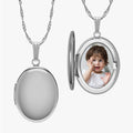 Plain Oval Photo Locket
