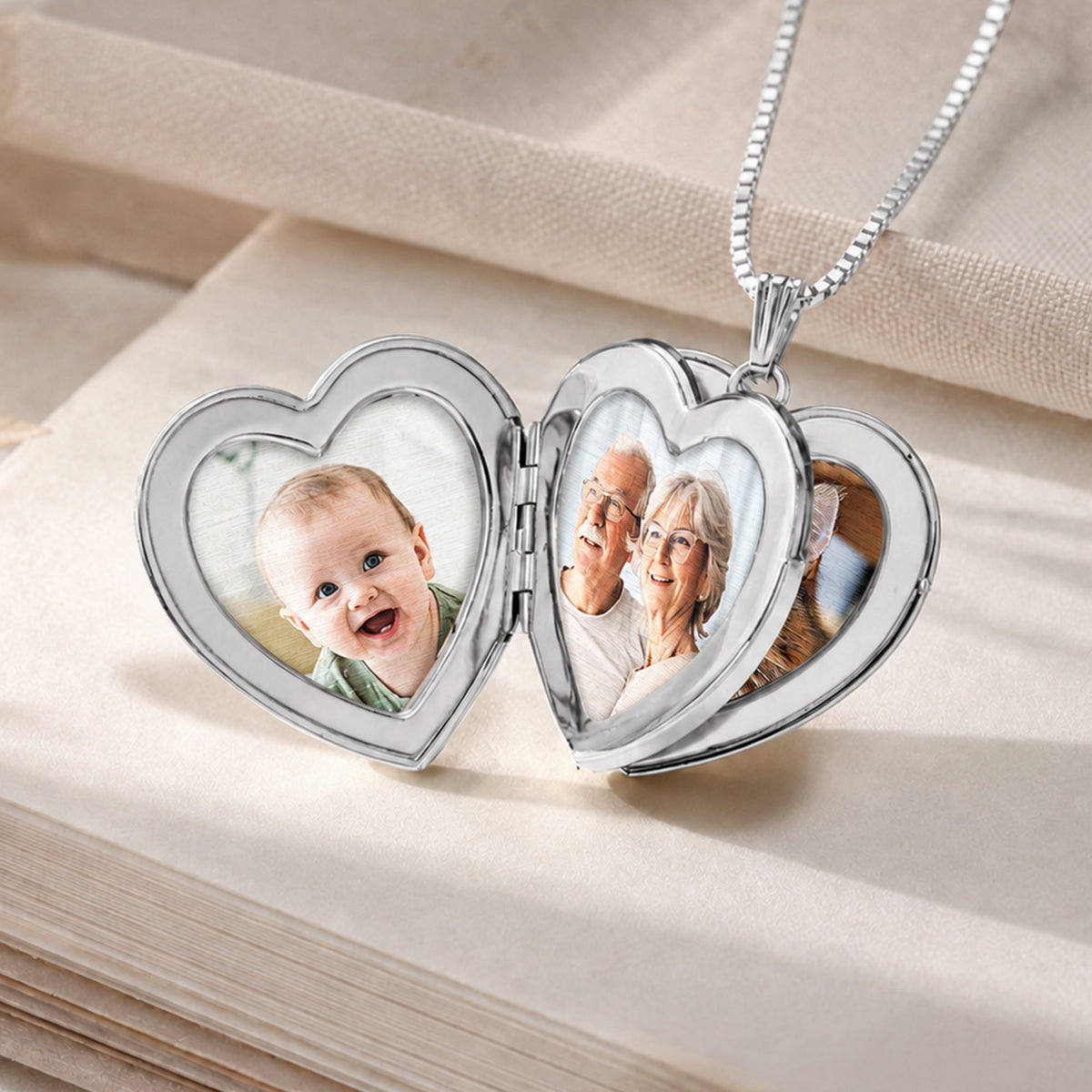 Build Your Own 4 or Four Picture Heart Locket - lifestyle