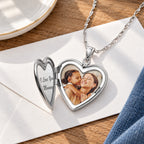Birthstone Heart Photo Locket - lifestyle