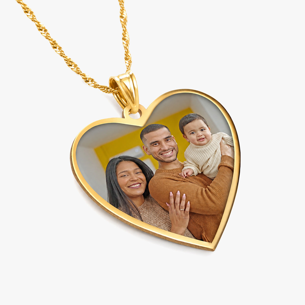 Heart with Border Photo Pendant Charm