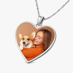 Heart with Border Photo Pendant Charm