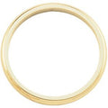 14K Yellow Gold Approx. 0.12 Inch Half-Round Wedding Band