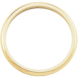 14K Yellow Gold Approx. 0.12 Inch Half-Round Wedding Band