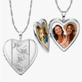 Butterfly Heart Photo Locket
