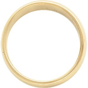 14K Yellow Gold Approx. 0.20 Inch Half Round Tapered Series Wedding Band