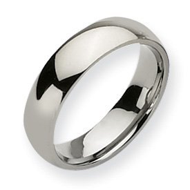 Titanium Polished Comfort Fit Approx. 0.24 Inch Wedding Band