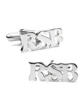 Personalized Sterling Silver Initial Cufflinks